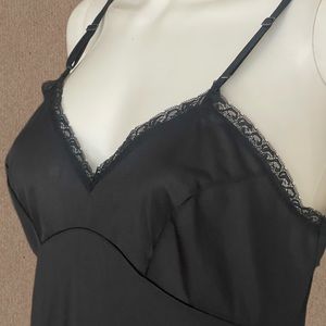 Vintage Black Nylon Slip by JC Penney